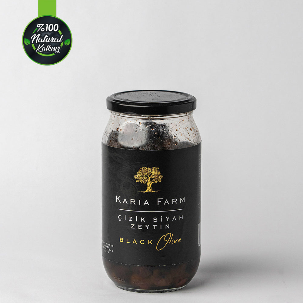 Zeytinyağlı Siyah Zeytin (Doğal Kuru Sele) - Brüt 900 gr, Net 600 gr